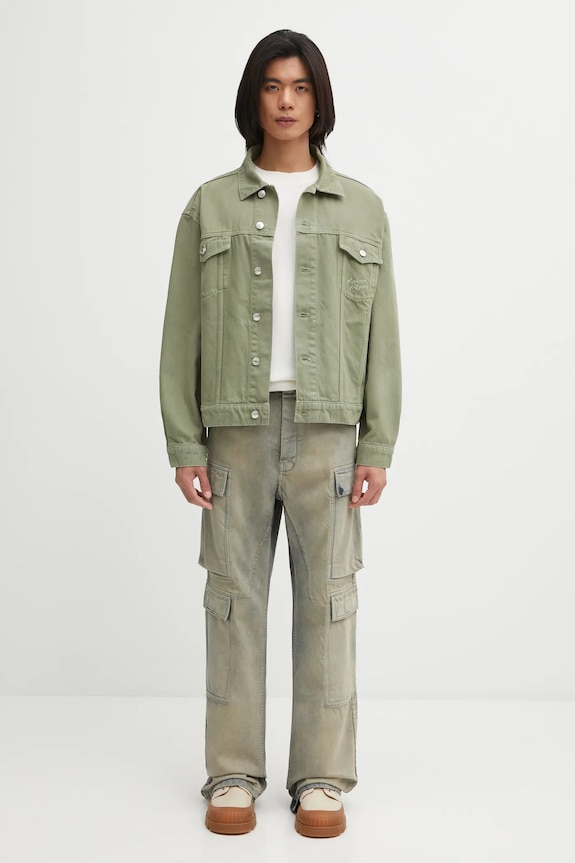 Хлопковая куртка Maison Kitsuné Trucker OM02103WD4012