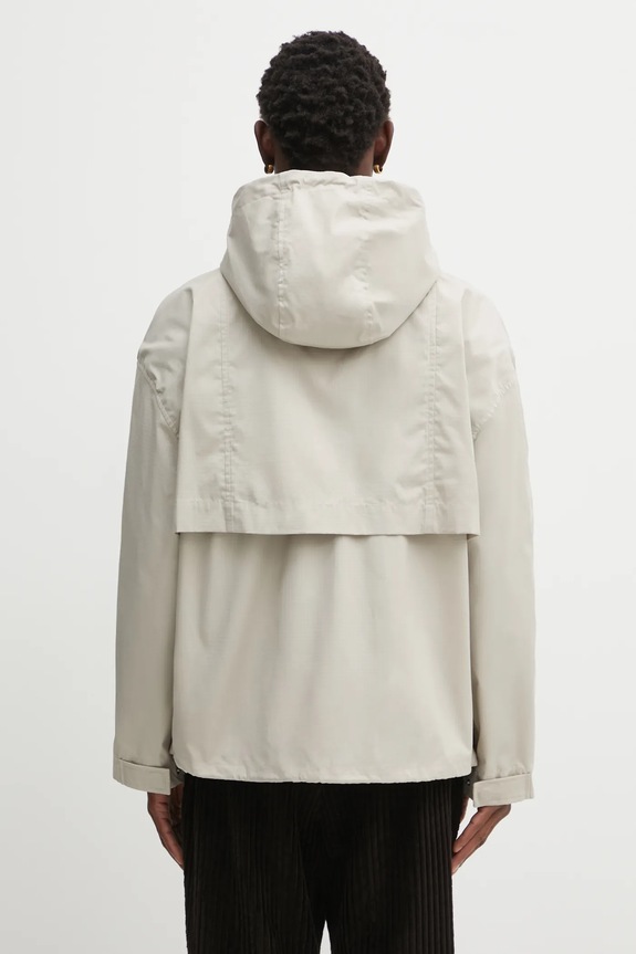 Abbigliamento Maison Kitsuné giacca Hooded Zipped Windbreaker OM02113WW9056 beige
