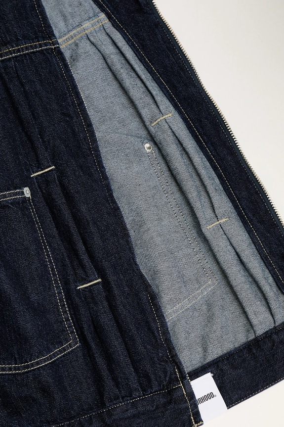 Džínová bunda NEIGHBORHOOD WASHED LW DENIM ZIP 251SPNH.JKM01