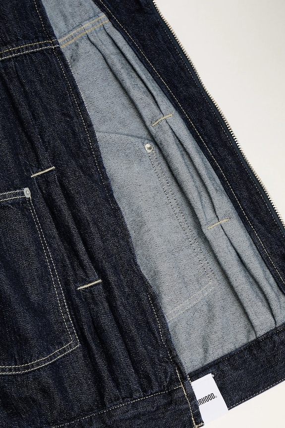 Džínová bunda NEIGHBORHOOD WASHED LW DENIM ZIP 251SPNH.JKM01