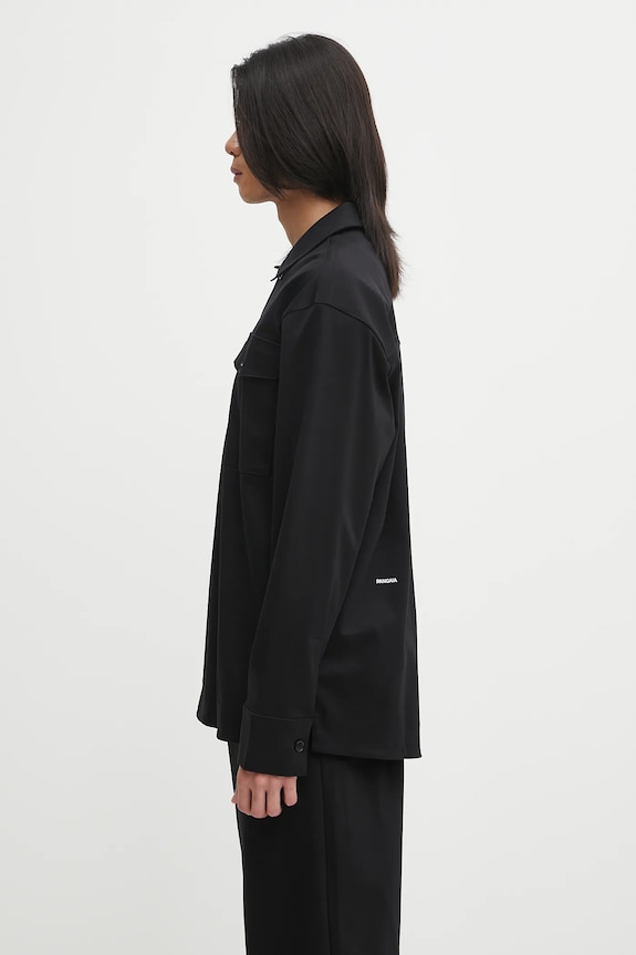 Pamučna košulja Pangaia DNA Interlock Jacket 10002444 crna SS25