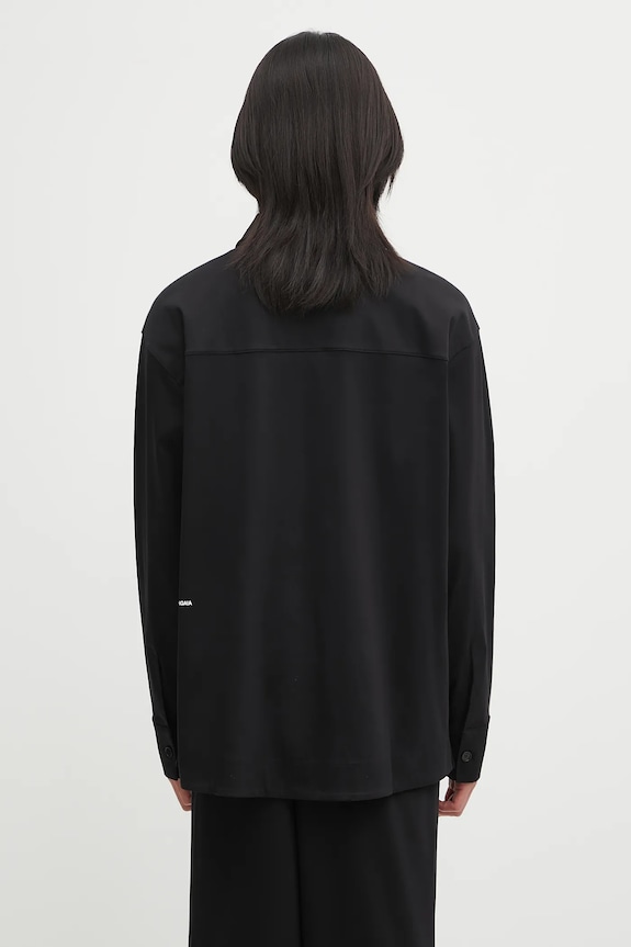 Odjeća Pamučna košulja Pangaia DNA Interlock Jacket 10002444 crna