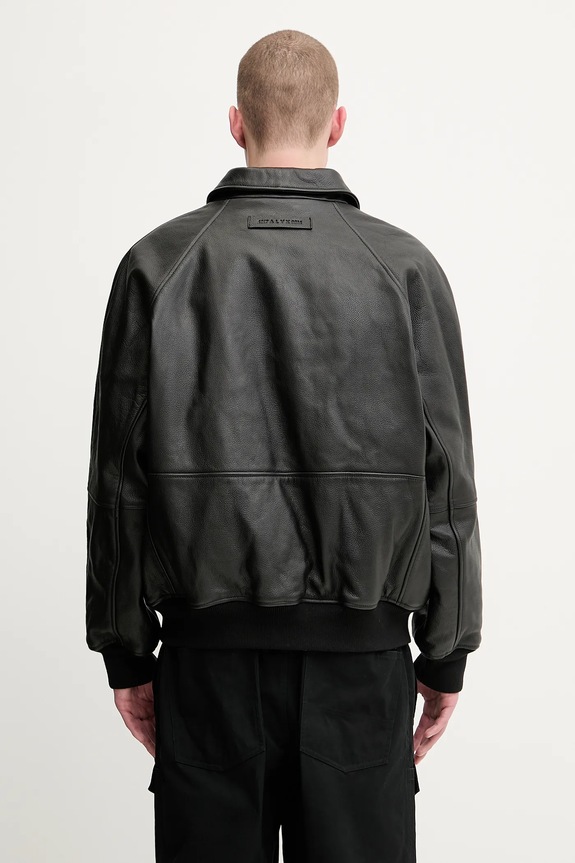 Clothing 1017 ALYX 9SM leather jacket Leather varsity AAMOU0545LE01 black