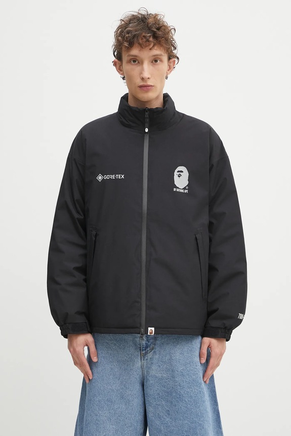 Péřová bunda A Bathing Ape Gore-tex péřové černá 1K70144003