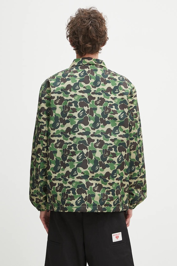 Odzież A Bathing Ape kurtka ABC camo coach jacket 1L30140010 zielony