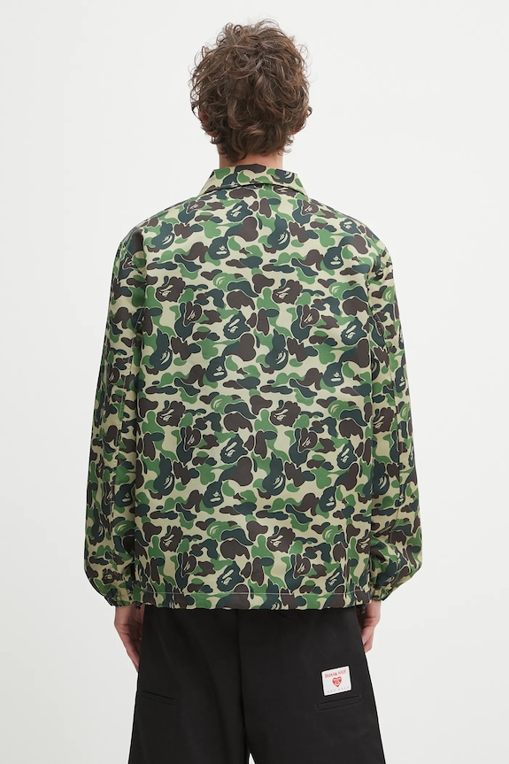 Odzież A Bathing Ape kurtka ABC camo coach jacket 1L30140010 zielony