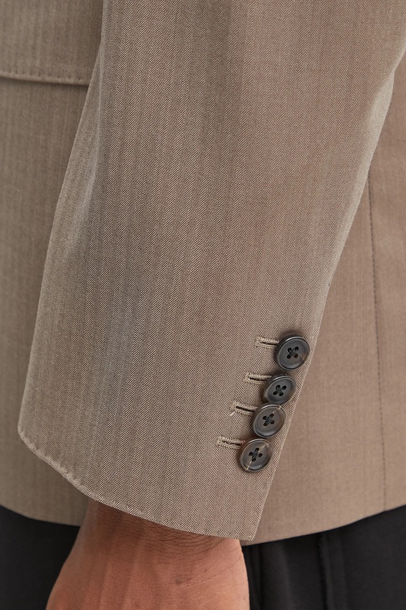 Vlněné sako Wacko Maria SINGLE BREASTED JACKET ( TYPE-3 ) 25SS.WMO.SU03 béžová