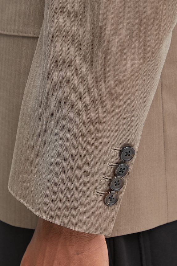 Vlněné sako Wacko Maria SINGLE BREASTED JACKET ( TYPE-3 ) 25SS.WMO.SU03 béžová