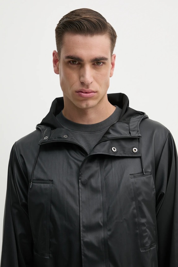 Rains giacca Bold Longest Jacket W3 nero 12120.84