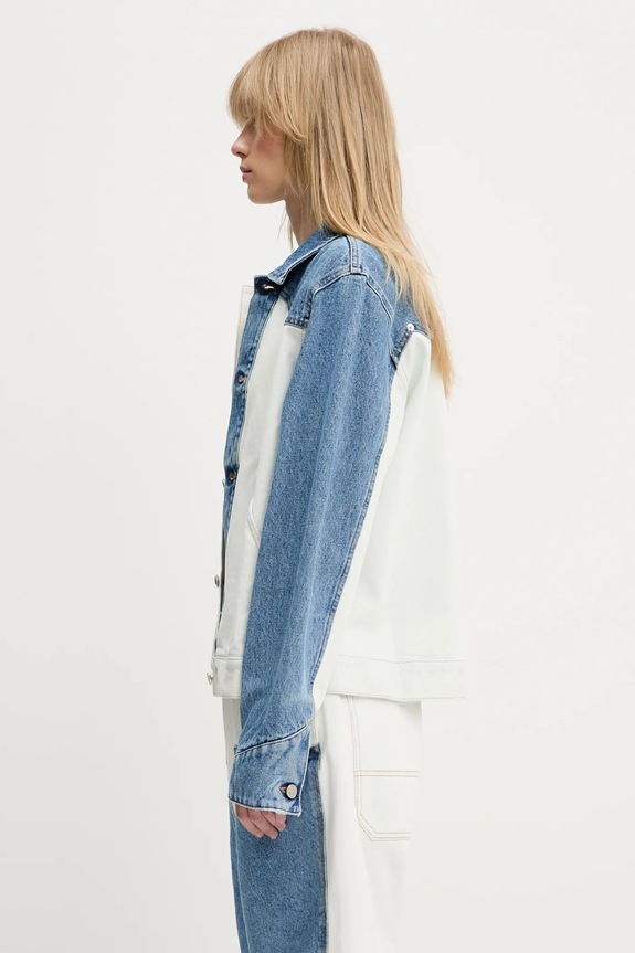 Aries kurtka jeansowa Patchwork Western Carpenter Jacket niebieski AR7030503