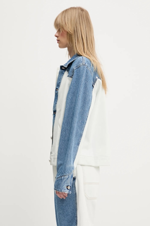 Aries kurtka jeansowa Patchwork Western Carpenter Jacket niebieski AR7030503