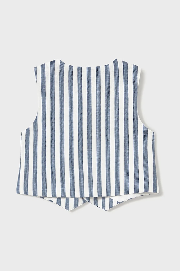 Kojenecká vesta ze směsi lnu Mayoral 1303.3A.Baby.PPYA modrá SS25