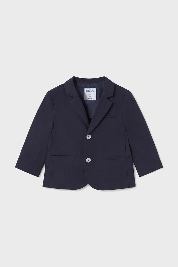 Παιδικό λινό σακάκι Mayoral ύφασμα σκούρο μπλε 1470.3B.Baby.PPYA