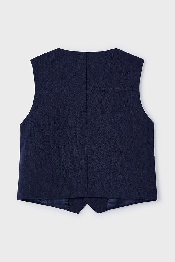 Mayoral vestă pentru copii din amestec de in 3369.5A.Mini.PPYA bleumarin SS25