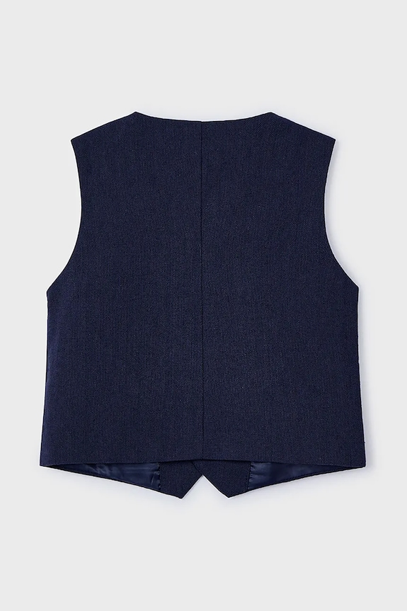 Mayoral vestă pentru copii din amestec de in 3369.5A.Mini.PPYA bleumarin SS25