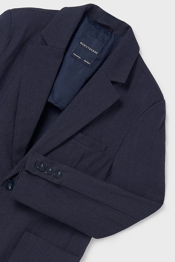 BIMBO Mayoral blazer in misto lino per bambini 6485.7B.Junior.PPYA blu navy