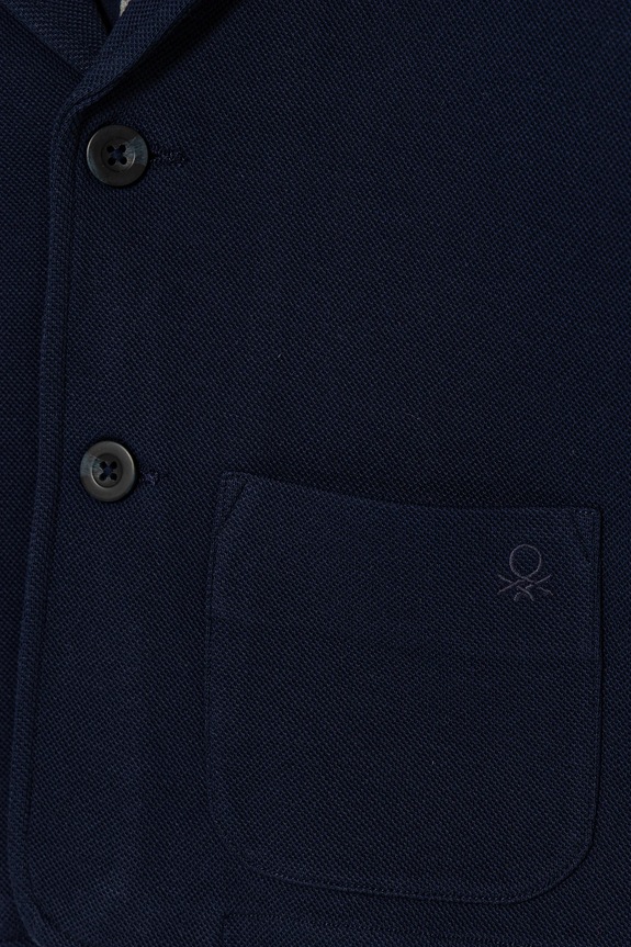 BIMBO United Colors of Benetton blazer in cotone per bambini 3KWYG600F.P.Seasonal blu navy