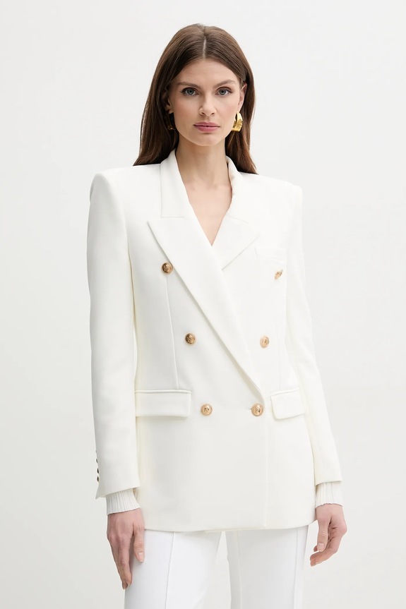 Σακάκι Elisabetta Franchi ύφασμα μπεζ GI14751E2