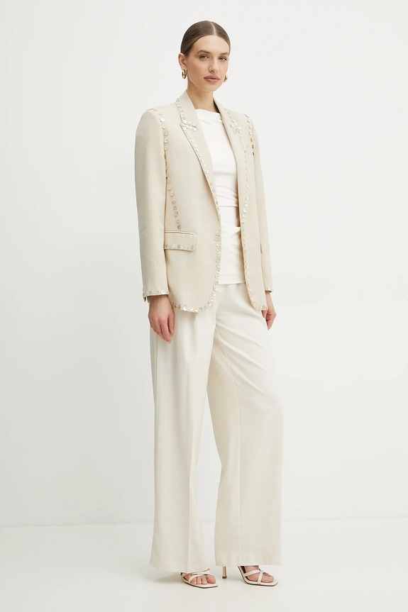 Forte Forte blazer con aggiunta di lana 13529bis.my.jacket beige SS25