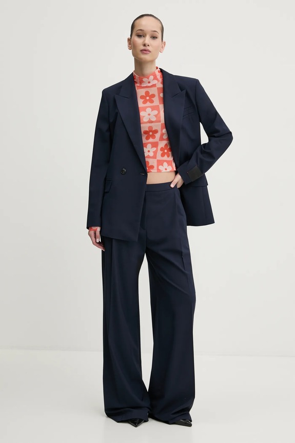 HUGO marynarka 50530482 granatowy SS25