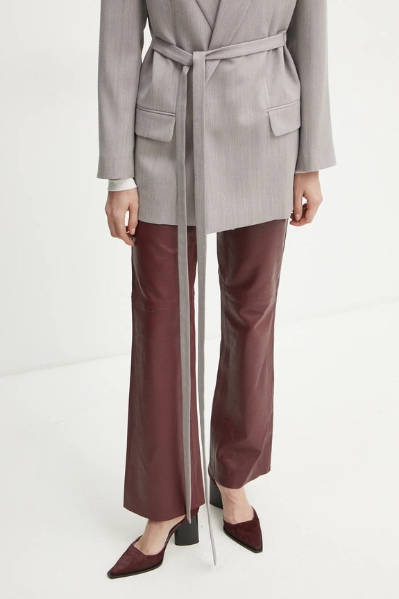 Vlnené sako Victoria Beckham 1125WJK006092A sivá