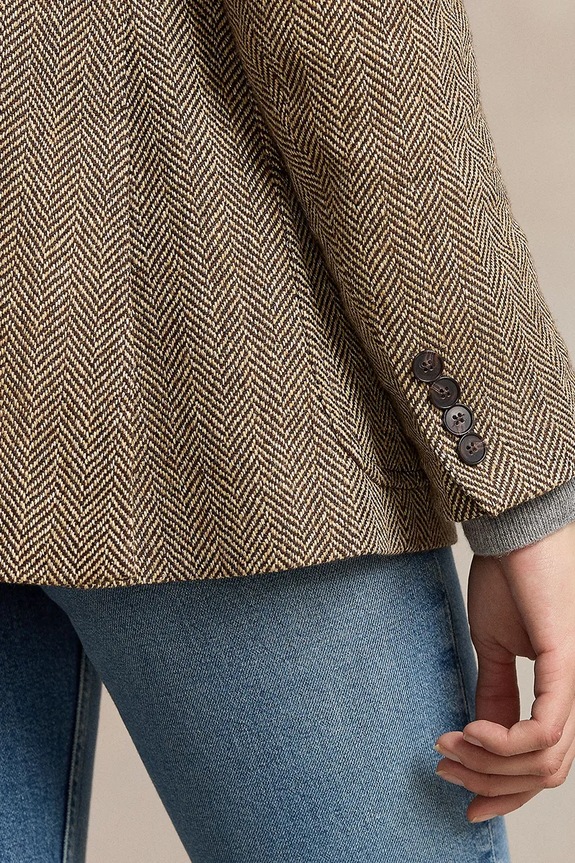 Abbigliamento Polo Ralph Lauren blazer con aggiunta di lana 211891070 beige