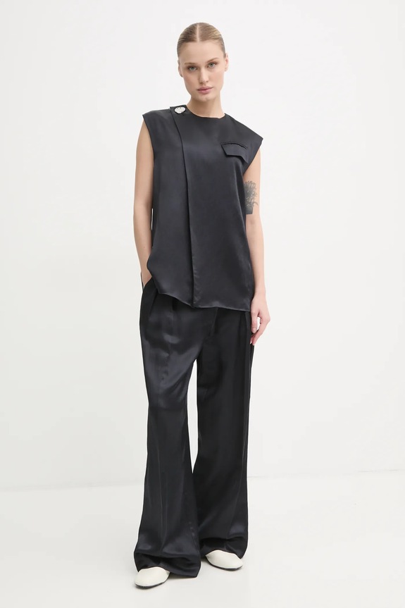 Day Birger et Mikkelsen vestă cu amestec de in Marlin DAY65243539 negru ZS25