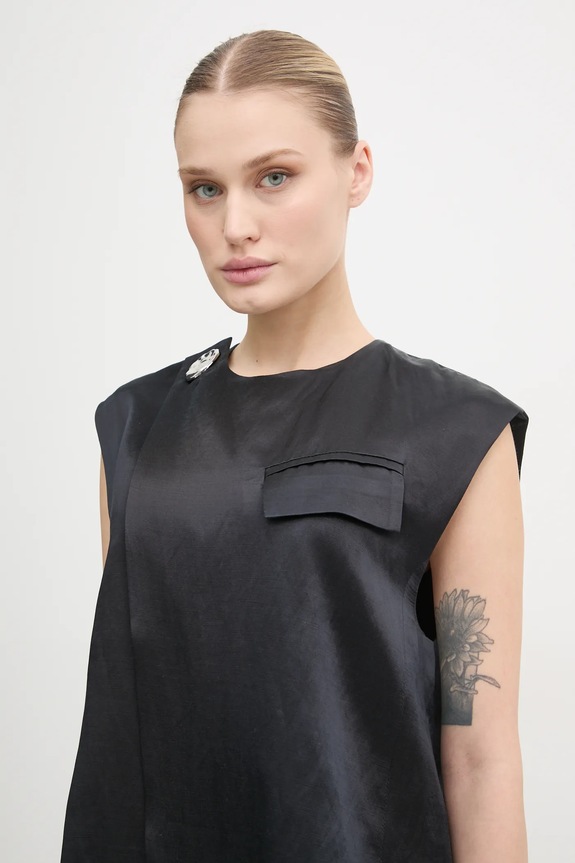 Day Birger et Mikkelsen vestă cu amestec de in Marlin negru DAY65243539