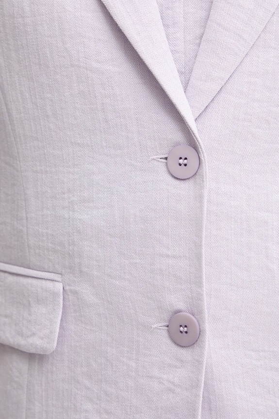 Blazer με μείγμα λινών Twinset 251TT2280 μωβ