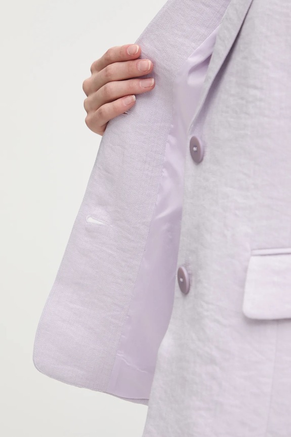 Blazer με μείγμα λινών Twinset 251TT2280