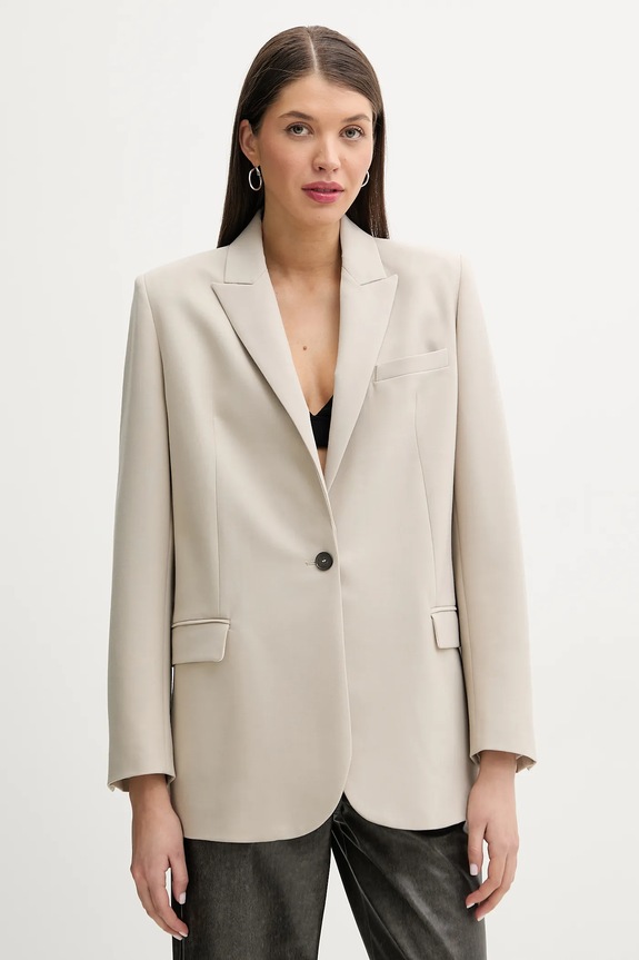 IRO blazer con aggiunta di lana tessuto beige WP07CHALAN