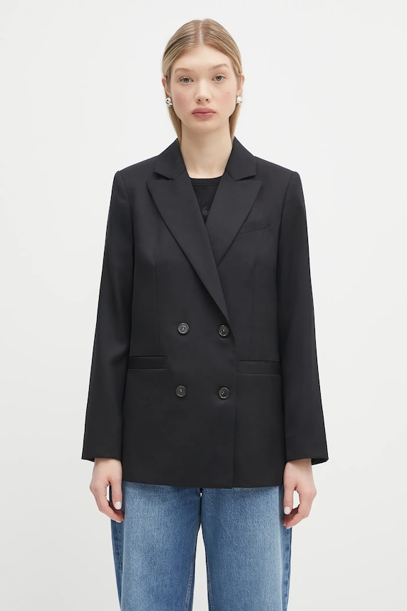 Шерстяной пиджак A.P.C. veste lucy с подкладкой чёрный WOAPO.F03212