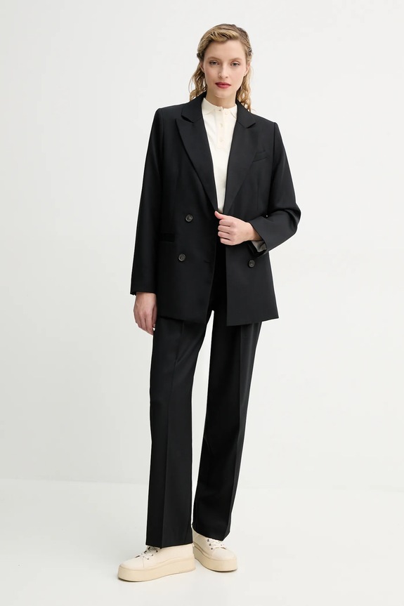 A.P.C. giacca in lana veste lucy WOAPO.F03212 nero SS25
