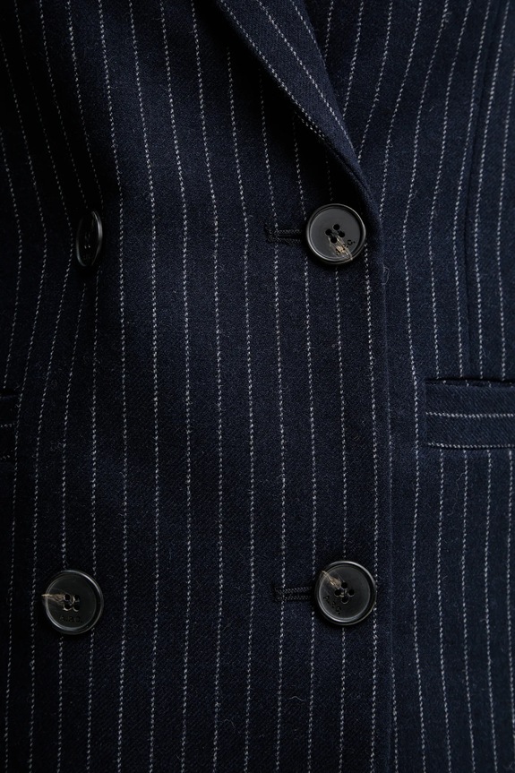 Μάλλινο σακάκι A.P.C. veste lucy WOARO.F03212 σκούρο μπλε