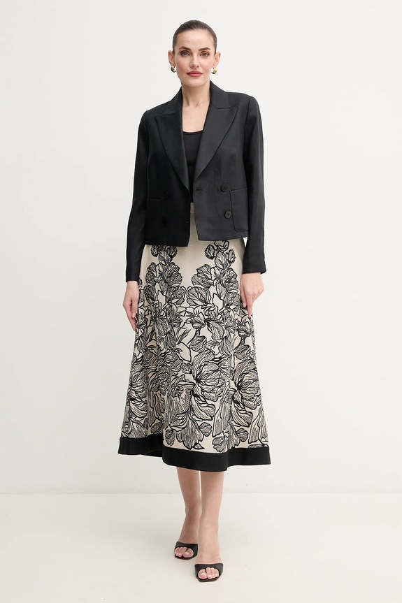 Luisa Spagnoli sacou de in 542051 negru SS25