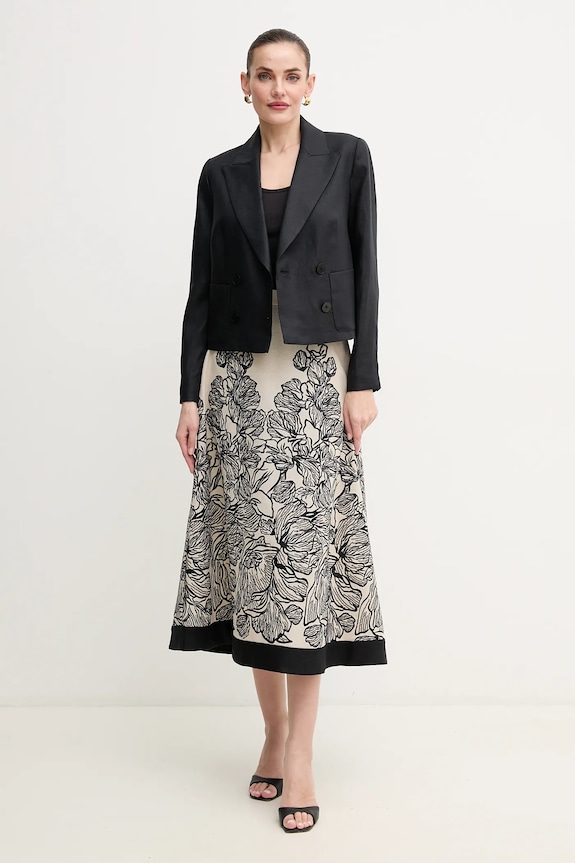 Luisa Spagnoli sacou de in 542051 negru SS25