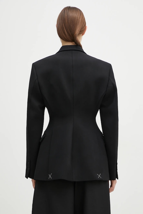 Oblečenie Vlnené sako VETEMENTS Hourglass Tailored WA66JA420B čierna