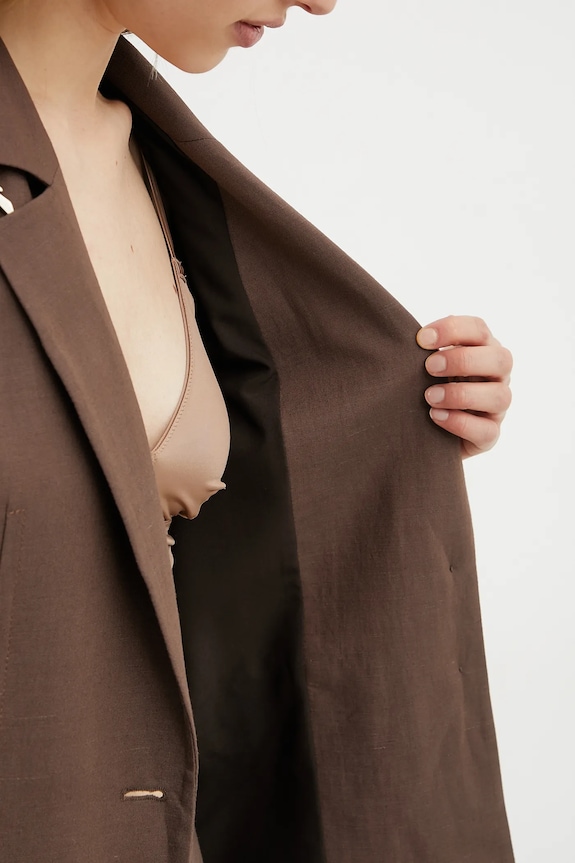 Patrizia Pepe giacca in lino misto 2S1524.A052