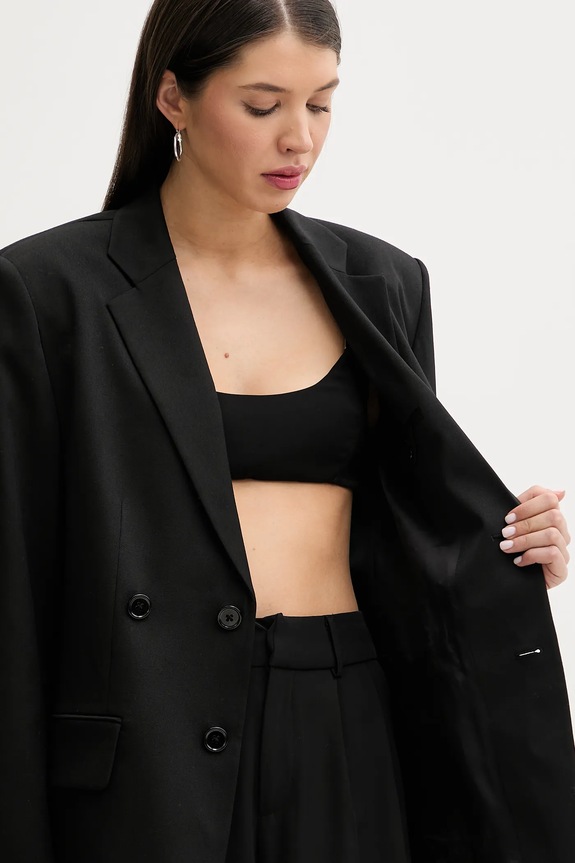 Μπλέιζερ με μίγμα μαλλιού MM6 Maison Margiela S52BN0136.M35153