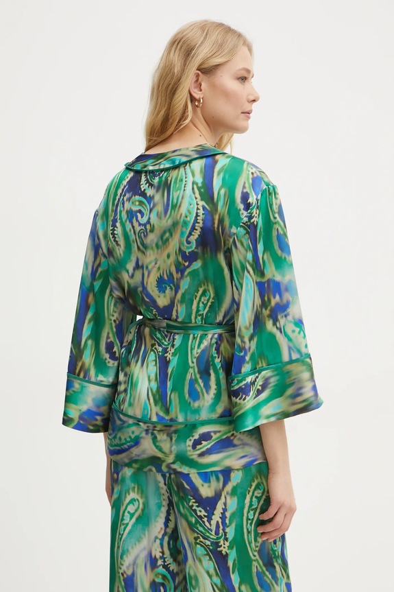 Odzież Simona Corsellini kimono P25CPGI012 zielony