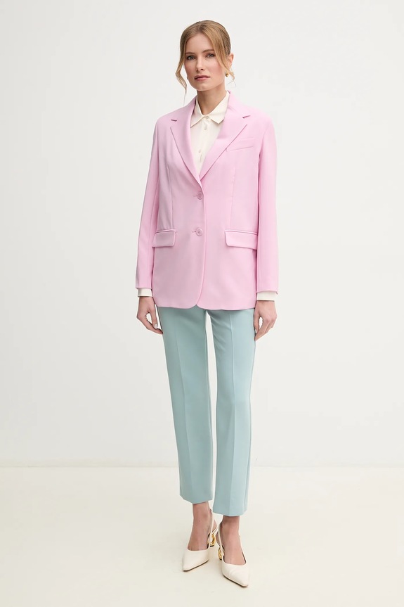 Weekend Max Mara marynarka wełniana 2515041091600 fioletowy SS25