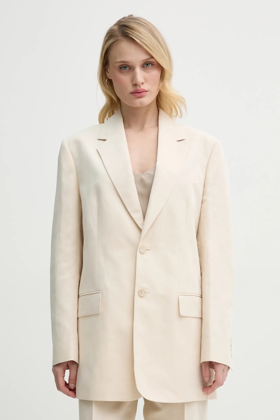Льняной жакет Filippa K с подкладкой бежевый 31338.FK