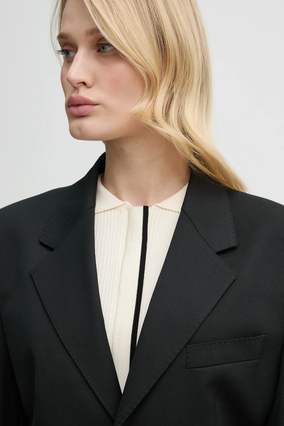 Filippa K blazer con aggiunta di lana nero 31533.FK