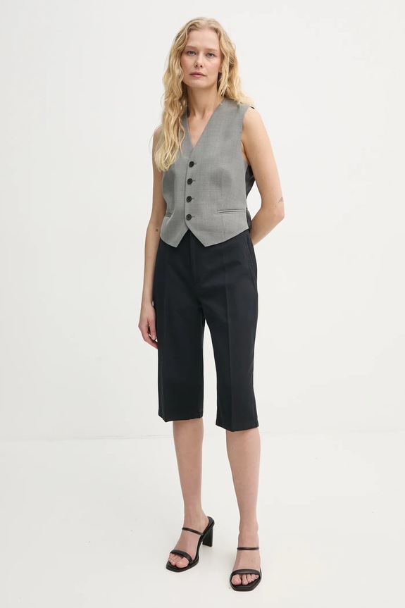 Filippa K vesta din amestec de lana 31567.FK gri SS25