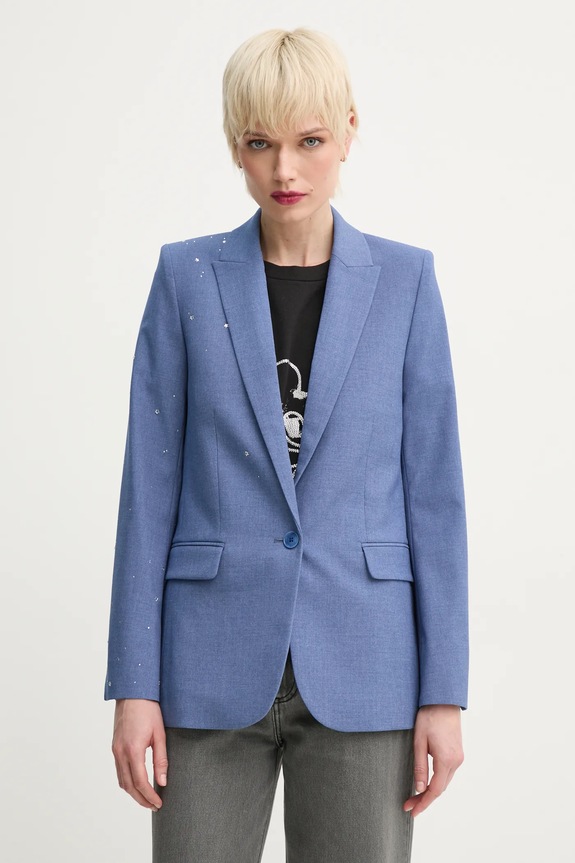 ZADIG&VOLTAIRE marynarka tkanina niebieski WWBL01882.425