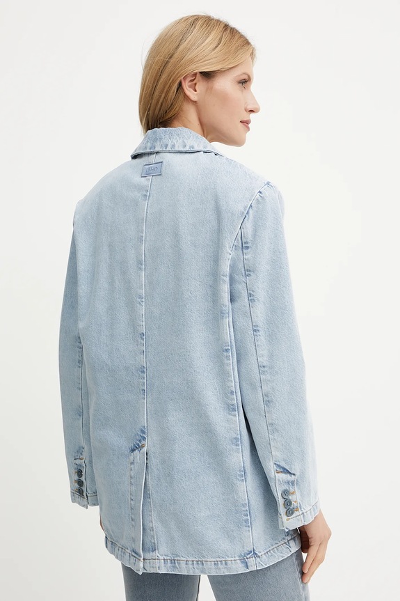 Ruházat Liu Jo pamut blézer UA5210.D4854 kék