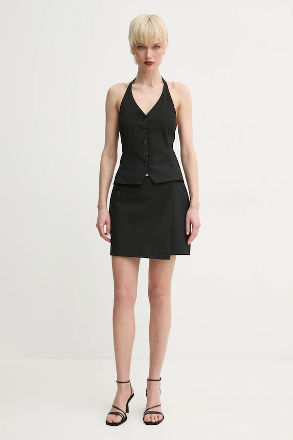 Samsoe Samsoe gilet SANEEM F25100157 black SS25