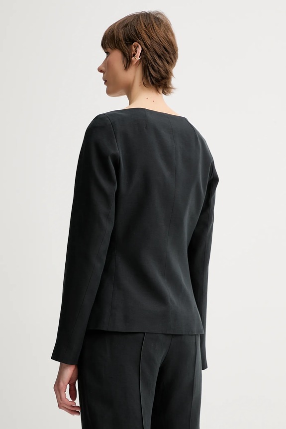 Ruházat Remain blézer vászonkeverékből 502522100 fekete