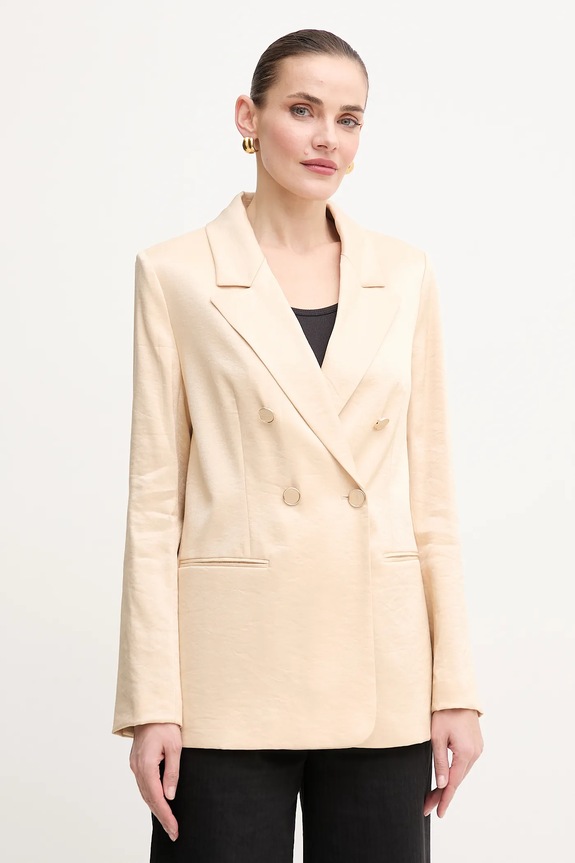 Guess marynarka CAMILLE tkanina beżowy W5GN63.WH5F0