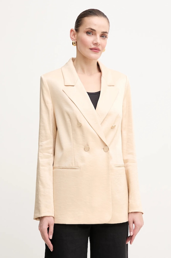 Guess marynarka CAMILLE tkanina beżowy W5GN63.WH5F0